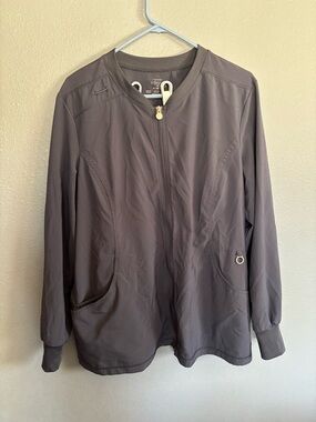 Cherokee Women's Gray Utility Jacket with Front Zip